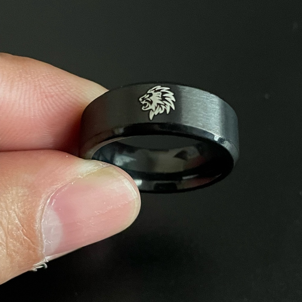 Lion King Black Stainless Steel ring